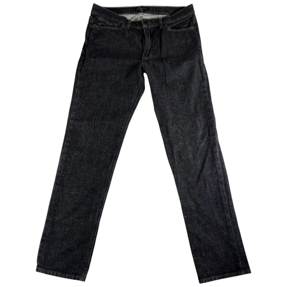 Banana Republic Slim Fit Jeans Mens 33x32 Blue Black Cotton Stretch Straight Leg